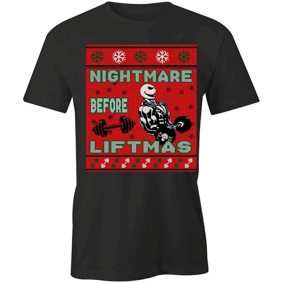 Nightmare Before Liftmas T-Shirt | White Tee Gift