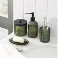 thumbnail image 3 of Juego de accesorios de baño KMWares Housewares 4 piezas de vidrio, 3 of 6