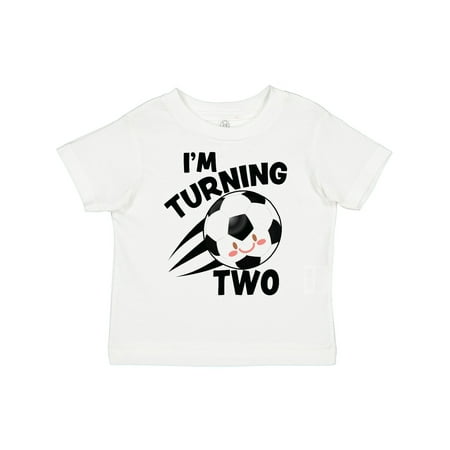 

Inktastic I m Turning Two with Soccer Ball Gift Toddler Boy or Toddler Girl T-Shirt