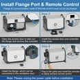 thumbnail image 6 of ANDTE 145 Pints Commercial Dehumidifier with Remote Control, Covers up to 2,800 sq. ft, Compact Dehumidifier for Crawl Spaces and Basements, 6 of 11