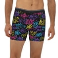 thumbnail image 2 of Cauagu Graffiti Art Print Men's Boxer Briefs, Funny & Cute Underwear Elastic Waistband Briefs Ideal Gift for Men,1-Pack, 2 of 7