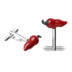 thumbnail image 1 of Cufflinks Creative Red Chili Pepper para hombre, aleación de cobre, 1 of 3