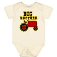 thumbnail image 3 of Inktastic Red Tractor Big Brother Boys Baby Bodysuit, 3 of 5