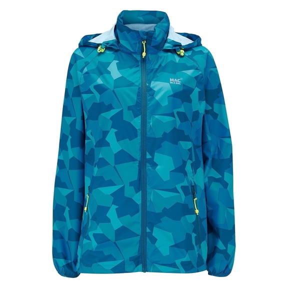 Mac in a Sac - Origin II - Waterproof Packable Jacket for Men & Women - Teal Camo - XXS