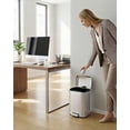 thumbnail image 6 of Kselythan 3.2 Gallon / 12L Bathroom Trash Can,Step Garbage Can with Soft-Close Lid, Stainless Steel Recycling Bin with Removable Inner Bucket,Fingerprint-Proof Step Rubbish Bin for Living Room,Office, 6 of 7