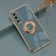 thumbnail image 1 of Funda de silicona chapada para Samsung Galaxy S22 S23 Ultra S20 FE S21 Plus Note 20 10 A52 S10 A53 A52S A72 5G con soporte de anillo, 1 of 4