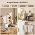 thumbnail image 4 of Ouxumoll Dehumidifier, 40 OZ Small Dehumidifiers, Quiet with Auto Shut Off, Dehumidifiers for Bedroom (280 sq. ft), Bathroom, RV, Closet, White, 4 of 7