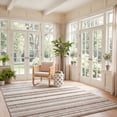 thumbnail image 3 of Safavieh Beach House Merrilyn Striped Indoor/Outdoor Area Rug, Brown/Ivory, 9' x 12', 3 of 19