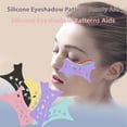 thumbnail image 3 of Plantillas de silicona para sombras de ojos, herramienta de maquillaje de ojos, fácil de usar para el maquillaje, 1 unidad, 3 of 3