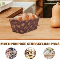 Baluue Paper Loaf Pans for Baking,25Pcs Paper Bread Pans Cake Paper Cups Loaf Making Paper Molds Stackable Cake Storage Loaf Pans