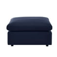 thumbnail image 2 of Commix Overstuffed Outdoor Patio Ottoman Navy, 2 of 4