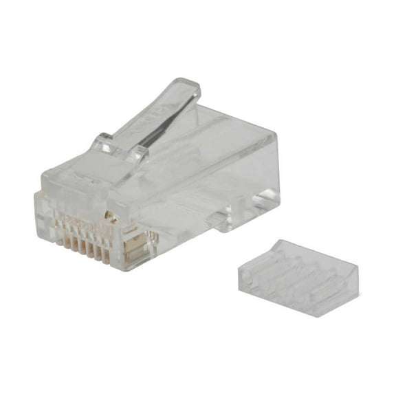 SF Cable Cat6 RJ45 Modular Plug Round Solid 50 Micron 100 pcs per bag