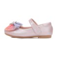 thumbnail image 4 of LNMQLPDBS Toddler Girl Dress Shoes Gradient Tulle Bowknot Decoration Shining Dance Shoes Adjustable Band Flat Anti-Slip Loafers Shoes Girls Princess Shoes for Wedding Party Pink 2.5 Years, 4 of 8