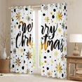 thumbnail image 2 of Manfei Merry Christmas Black Out Curtains for Teensfemale Men,Gradient Xmas Snowflake Curtains Pack of 2 (42x63 Each),Polka Dots Bedroom Curtains,Breathable Home Decor, 2 of 6