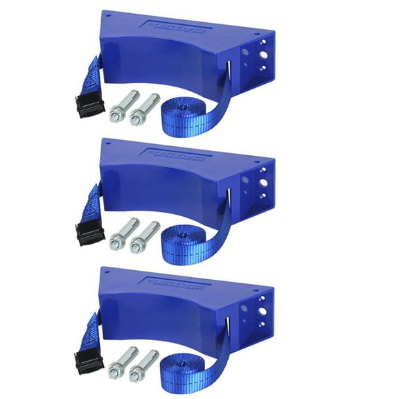 Propane Tank Holder Propane Tank Mount Gas Cylinder Holder Wall Mounted Bracket with Screws and Safety Band 3Pcs
