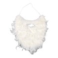thumbnail image 2 of Bearachild Papá Noel bigote franela barbas falsas fiesta de Navidad escudo blanco accesorios rizados accesorios Cosplay juguetes adultos Kits de decoración para fiestas Abierto, 2 of 6