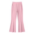 thumbnail image 5 of JIAYUE Women Pants Baggy Mid Rise Flare Leg Side Pockets Solid Color Long Trousers for Outdoor Workout, 5 of 5