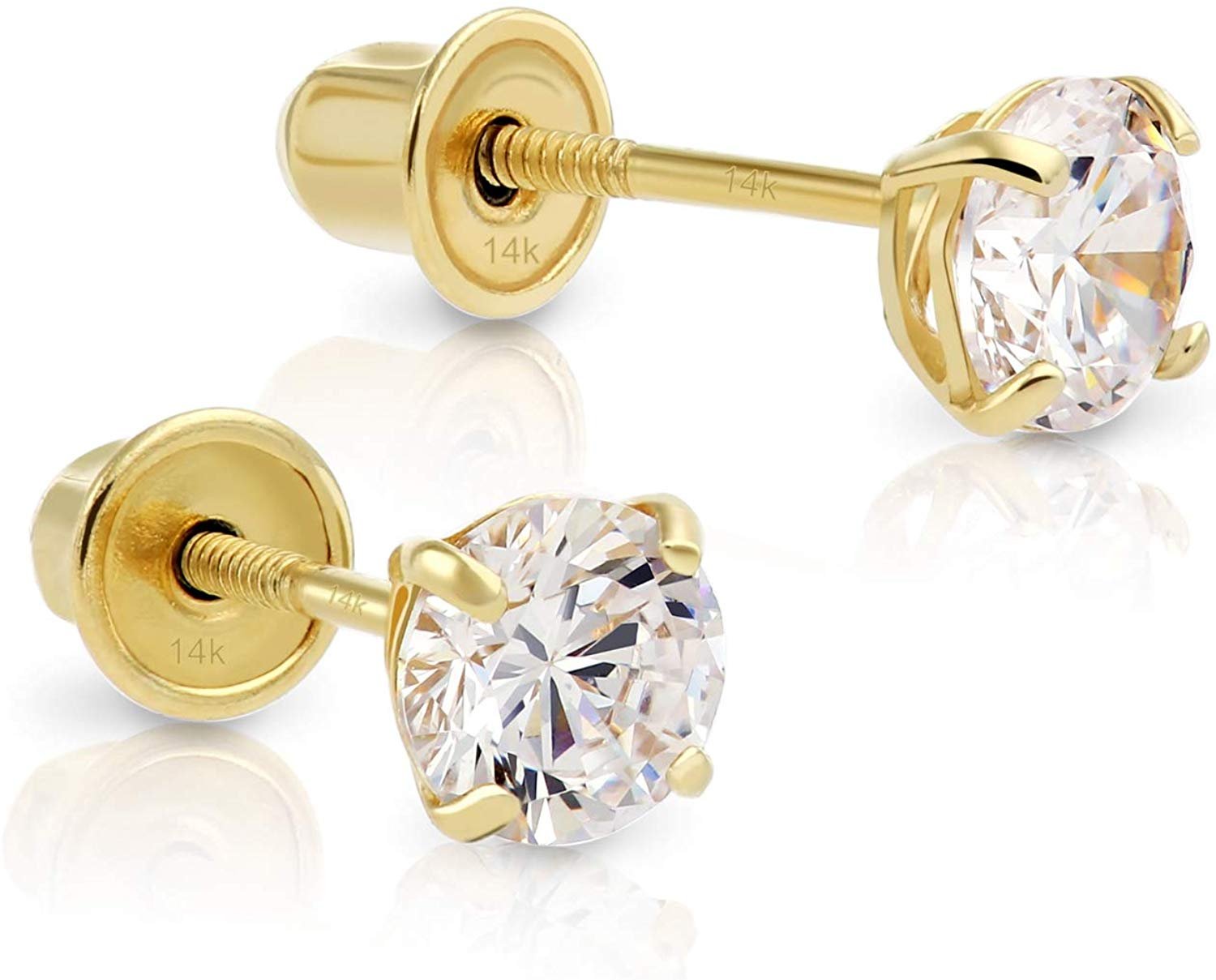 14k Yellow Gold Solitaire Made with 