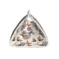 thumbnail image 3 of Lsque Flying Butterflies-1 Printed Long Tissue Box Cover Holder, Facial Paper Organizer Dispenser,Triangle with Bottom Belt, PVC Leather Decorative Organizer, 3 of 9