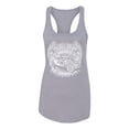 thumbnail image 2 of Wild Bobby, Shake Rattle And Roll Vintage Hot Rods Pop Culture Ladies Racerback Tank Top, Heather Grey, Medium, 2 of 3
