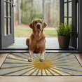 thumbnail image 4 of Fenyluxe Sunburst Sky Clouds Felt Door Mat Non-Slip Entrance Mat for Home - Outdoor Entryway Doormat Made of Burlap Felt 19.68*39.37 in, 4 of 6