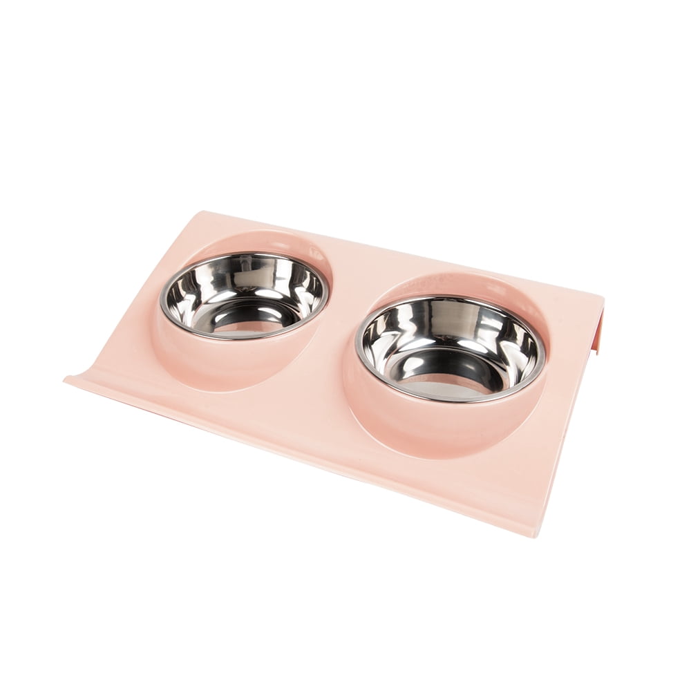 Double Pet Dog Bowl Neck Protection Pet Food Bowl Pet Feeder Bowls Neck