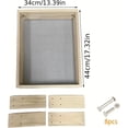 thumbnail image 5 of Large Soil Sieve,44 x34cm (17.32in x 13.39in) Removable and Adjustable Garden Soil Sieve,Garden Sieve for Sifting Soil, Worms, Leaves,Gritty Soil, Sand and Gravel, Fits Wheelbarrow and Handheld, 5 of 7