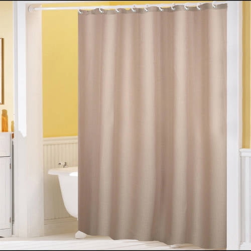 Hotel Quality Waffle Weave Shower curtain with Metal Grommets, 70" x 72