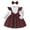 R/1705Wine, variant on Vividxx Girls Dresses Long Sleeve Striped Plaid Bow Decorated Dress With Headband Sets For Casual Beach School Party Outfits Sets Newborn O-Neck Boho Dailywear