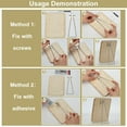 thumbnail image 3 of 12 Pcs 4 Styles Photo Frame Easel Back Stand Iron Photo Bracket Platinum Picture Frame Easel with 30 Pcs Screws Frame Back Support Tabletop Picture Stand Accessory DIY, 3 of 9