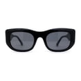 thumbnail image 3 of Mod Womens Square Large Cat Eye Sunglasses All Black, 3 of 4