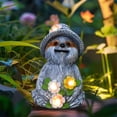 thumbnail image 2 of Estatua de Perezoso con Energía Solar, Decoración de Jardín, Luz LED, Escultura de Animal de Resina, Figura Decorativa para Patio Al Aire Libre, 2 of 5