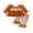 Brown-Little Turcky, variant on RUINIXCW Toddler Baby Girl Thanksgiving Outfit Infant Girls Fall Winter Clothes Turcky Long Sleeve Babydoll Shirts Bell Bottoms Flare Pants 2Pcs Set