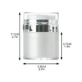 thumbnail image 2 of Airless Pump Bottle, Double-Layer Cosmetic Vacuum Container for Lotion and Cream Travel Size Refillable Skin Care Packaging, 2 of 8