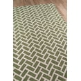 thumbnail image 2 of Momeni Geo 2' X 3' Contemporary Hand Hooked Rug in Green, 2 of 4