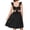 Black, variant on Arshiner Girls Summer Dresses Tie Back A-Line Swing Midi Dress with Pockets