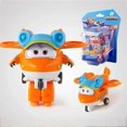 thumbnail image 1 of Figurines d'Action DMH Super Wings 2” Mini Avion Robot Transformable et Déformable Jett Dizzy Dino Modèle de Transformation Jouets Cadeaux pour Enfants, 1 of 7
