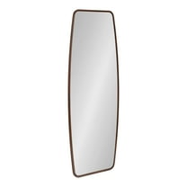 Kate and Laurel Caskill Modern Barrel Mirror, 18 x 48, Dark Bronze, Round Rectangle Barrel Full Length Mirror for Wall