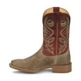 thumbnail image 3 of Justin Boots Mens Pickett Wide Square Toe Cowboy  Mid Calf Boots, 3 of 5
