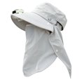 thumbnail image 4 of Solar Fan Wide Brim Sun Hat with Detachable Face Neck Flap, Solar Powered Ventilated Outdoor UV Protection Bucket Hat for Gardening Fishing Hiking Farming, 4 of 4