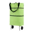 thumbnail image 2 of Bolsa de compras con ruedas Salvador bolsa de mano plegable tela Oxford verde, 2 of 10