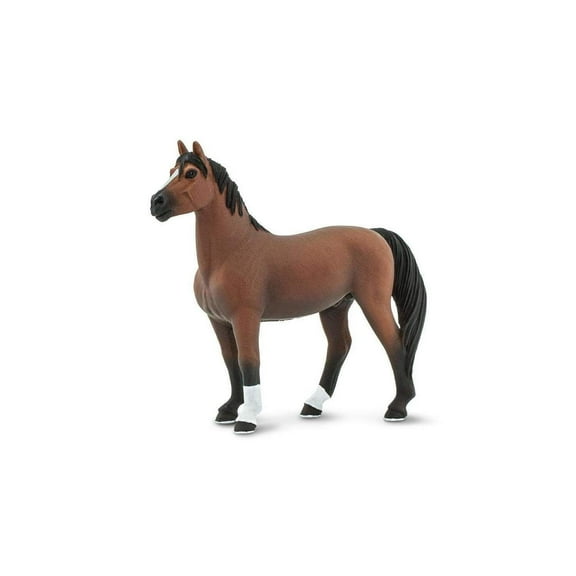 Safari Ltd. Morgan Stallion Figurine - Lifelike 4.75" Horse Figure - Educational Toy for Boys, Girls, and Kids Ages 1 
