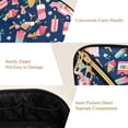 thumbnail image 5 of FORMRS Makeup Bag Travel Cosmetic Organizer for Women Fold Flat Zipper Pouch with Handle, Pink Cartoon Truck Pattern, 5 of 8