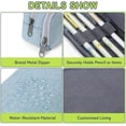 thumbnail image 4 of Della Gao Pencil Case Large Capacity Pencil Pouch for Adults (Light Blue), 4 of 12