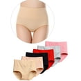 thumbnail image 1 of Sonducket Ropa interior de mujer Bragas de algodón de cintura alta Chica Embarazada Calzoncillos elásticos de color sólido, Rojo, L Prendas para la parte inferior del cuerpo albaricoque SG, 1 of 6