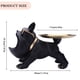 thumbnail image 3 of Escultura Decoración de escultura de Bulldog con escultura de animal de resina de palet para estudio (negro) Wdftyju Libre de BPA, 3 of 5