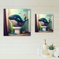 thumbnail image 4 of Designart Funny Whale Seating On The Throne Canvas Wall Art, 4 of 5