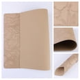 thumbnail image 2 of Unique Bargains Set of 6 Faux Leather Placemats for Kitchen Dining Table Decor Apricot, 2 of 7