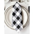 thumbnail image 2 of Vintage Farmhouse Cloth Napkins Washable Set of 2, Black and White Checkered Reusable Dinner Table Napkins Cloth Bulk for Weddings Kitchen Restaurants Hotel Events Parties 20 x 20 Inch, 2 of 9