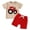 B0807-Red, variant on Baby Boy Girls Toddler Summer Outfit Short Sleeve T-shirt Elastic Waist Shorts Children's Gift For 18-24 Months 2t 3t 4t 5t 6t Children's Day Gift 2PCS Set ,2-3 Years